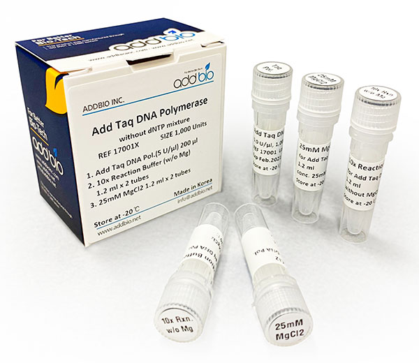 کیت PCR آنزیم Add Taq DNA Polymerase به همراه بافر واکنش و MgCl2 محصول AddBio