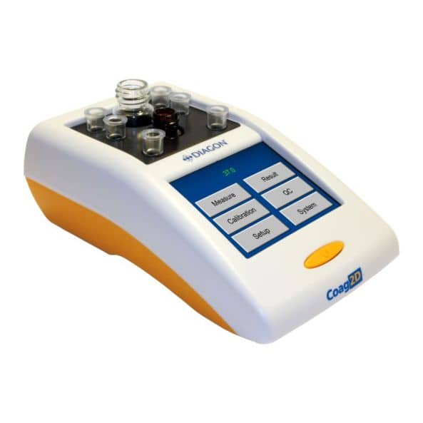 دستگاه کواگلومتر نیمه اتوماتیک دو کاناله دیاگون (Coag 2D) . Automated coagulation analyzer Coag2D